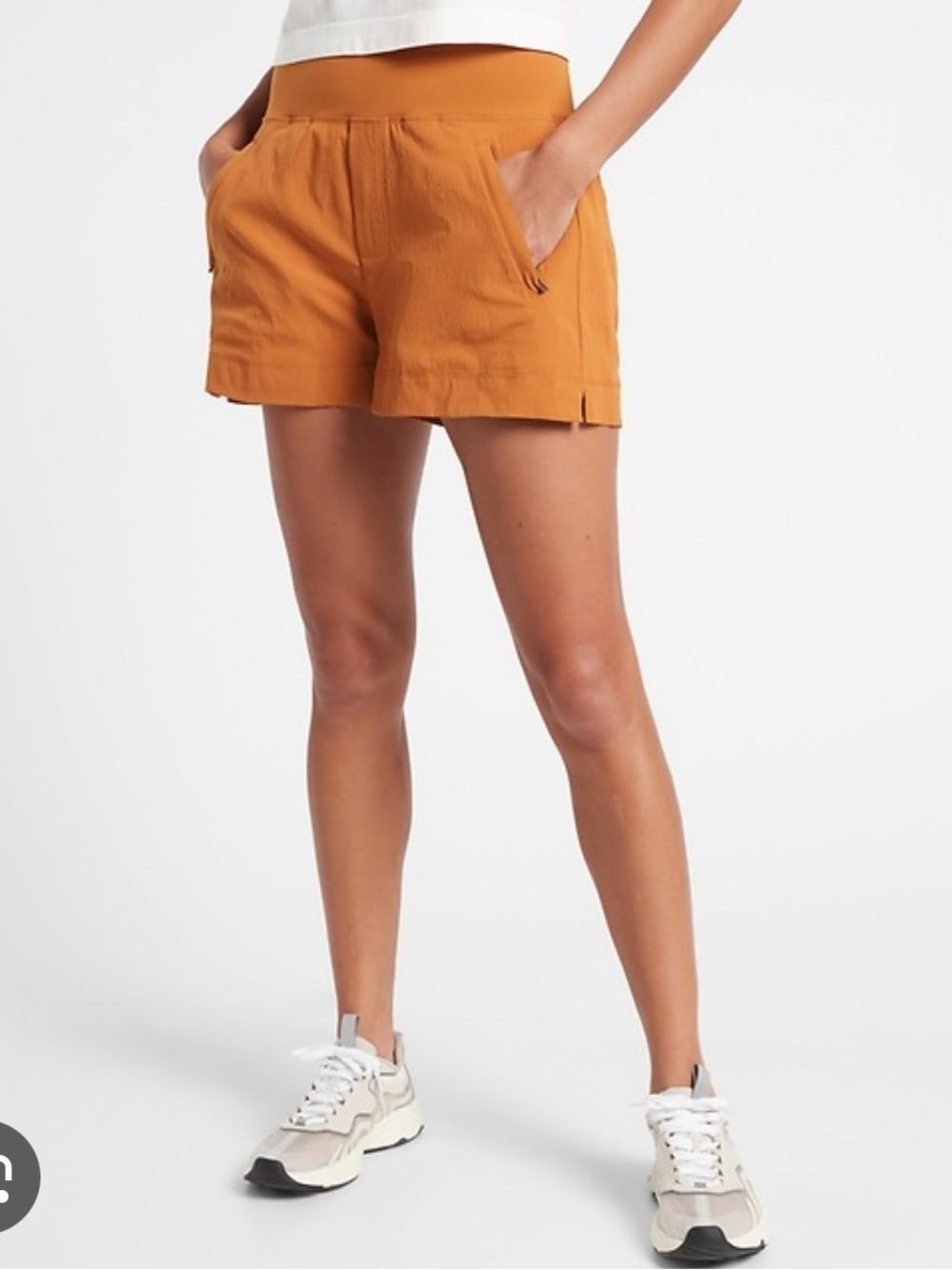 Athleta Trekkie North Shorts Brown Rust size 6